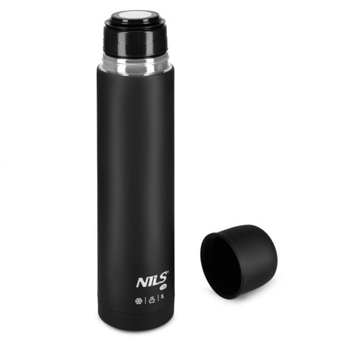 NC3804 TERMOS TURYSTYCZNY 1000 ML CZARNY NILS CAMP NILS CAMP