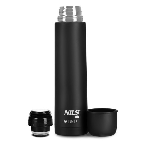 NC3804 TERMOS TURYSTYCZNY 1000 ML CZARNY NILS CAMP NILS CAMP