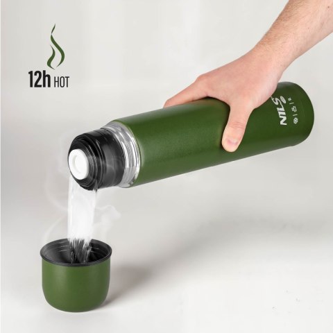 NC3804 TERMOS TURYSTYCZNY 1000 ML ZIELONY NILS CAMP NILS CAMP