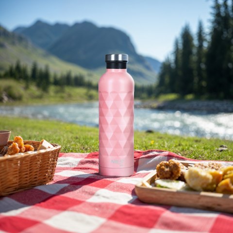 NC3805 BUTELKA TURYSTYCZNA 750ML RÓŻOWA NILS CAMP NILS CAMP