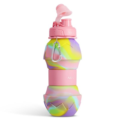 NC4102 BIDON SILIKONOWY SKŁADANY 700ML RÓŻOWY NILS NILS