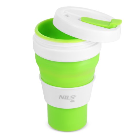 NC4103 KUBEK SILIKONOWY SKŁADANY 600ML JASNO ZIELONY NILS CAMP NILS CAMP