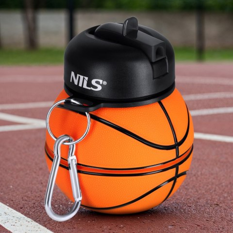 NC4104 BUTELKA SPORTOWA SKŁADANA 550ML BASKETBALL NILS NILS
