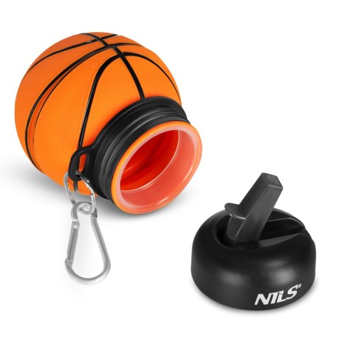 NC4104 BUTELKA SPORTOWA SKŁADANA 550ML BASKETBALL NILS NILS
