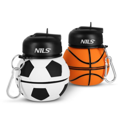 NC4104 BUTELKA SPORTOWA SKŁADANA 550ML BASKETBALL NILS NILS