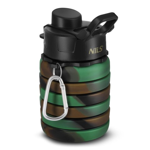 NC4106 BIDON SILIKONOWY SKŁADANY 500ML ZIELONY NILS NILS