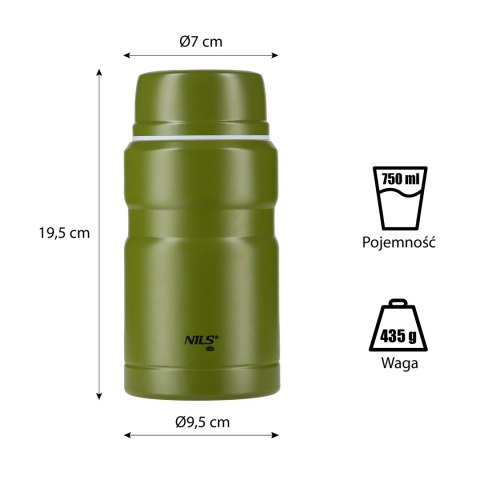 NCT02 TERMOS ZESTAW 750ML NILS CAMP NILS CAMP