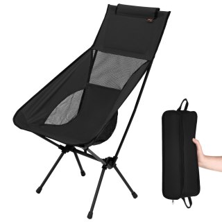 NC3321 KRZESŁO SKŁADANE ULTRALIGHT BLACK NILS CAMP NILS CAMP