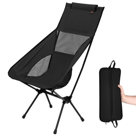NC3321 KRZESŁO SKŁADANE ULTRALIGHT BLACK NILS CAMP NILS CAMP