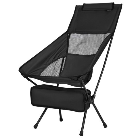 NC3321 KRZESŁO SKŁADANE ULTRALIGHT BLACK NILS CAMP NILS CAMP