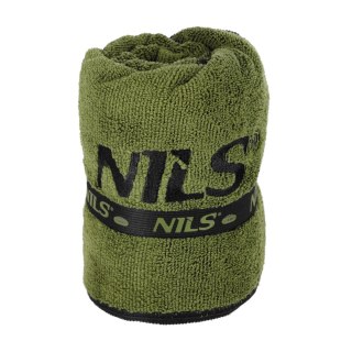 NCR15 RĘCZNIK Z MIKROFIBRY WOJSKOWY KHAKI 120x60 cm NILS CAMP NILS CAMP