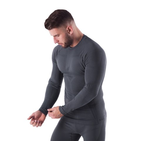 BTK0060 KOSZULKA TERMOAKTYWNA SZARA MĘSKA 2XL/3XL RAGNAR NILS NILS