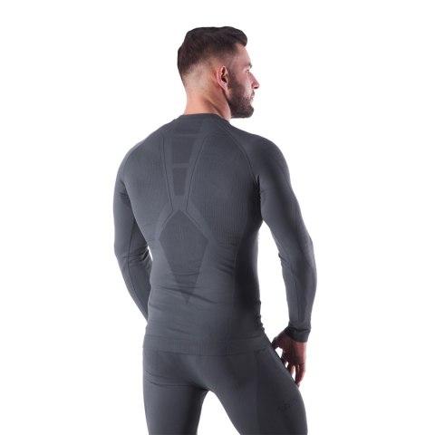 BTK0060 KOSZULKA TERMOAKTYWNA SZARA MĘSKA 2XL/3XL RAGNAR NILS NILS