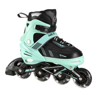 NA11230A MIĘTOWE LED ROZM. L(39-42) ŁYŻWOROLKI NILS EXTREME NILS EXTREME