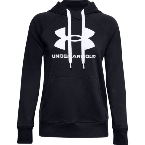 Bluza damska Under Armour Rival Fleece Logo Hoodie głęboka czerń 1356318 001 Under Armour Bluza damska Under Armour Rival Fleece Logo Hoodie głęboka czerń 1356318 001 Under Armour