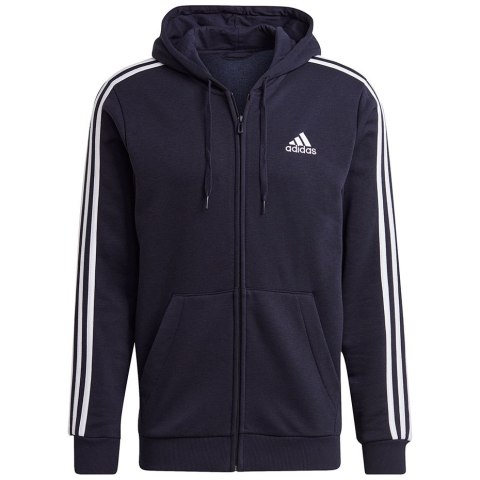 Bluza męska adidas Essentials Full-Zip Hoodie granatowa GK9053 Adidas Bluza męska adidas Essentials Full-Zip Hoodie granatowa GK9053 Adidas