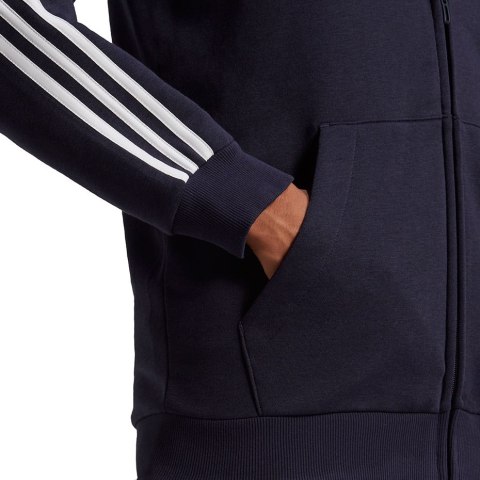 Bluza męska adidas Essentials Full-Zip Hoodie granatowa GK9053 Adidas Bluza męska adidas Essentials Full-Zip Hoodie granatowa GK9053 Adidas