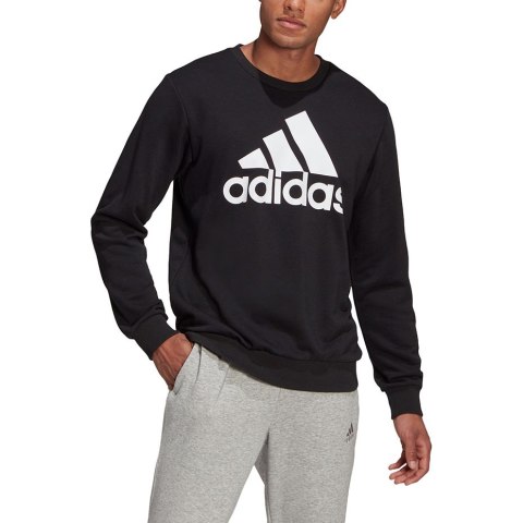 Bluza męska adidas Essentials Sweatshirt czarna GK9076 Adidas Bluza męska adidas Essentials Sweatshirt czarna GK9076 Adidas