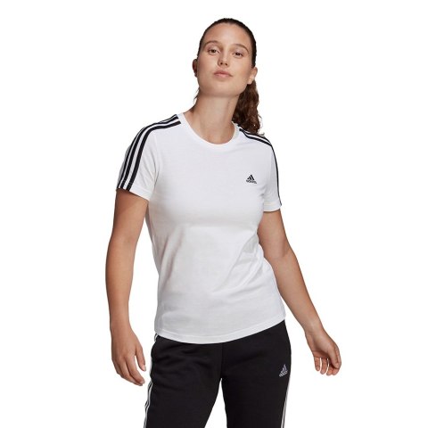 Koszulka damska adidas Essentials Slim T-Shirt biała GL0783 Adidas Koszulka damska adidas Essentials Slim T-Shirt biała GL0783 Adidas