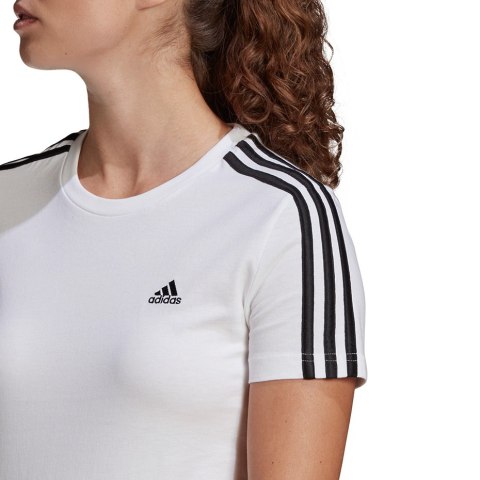 Koszulka damska adidas Essentials Slim T-Shirt biała GL0783 Adidas Koszulka damska adidas Essentials Slim T-Shirt biała GL0783 Adidas