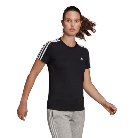 Koszulka damska adidas Essentials Slim T-Shirt czarna GL0784 Adidas Koszulka damska adidas Essentials Slim T-Shirt czarna GL0784 Adidas