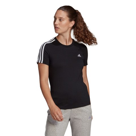 Koszulka damska adidas Essentials Slim T-Shirt czarna GL0784 Adidas Koszulka damska adidas Essentials Slim T-Shirt czarna GL0784 Adidas