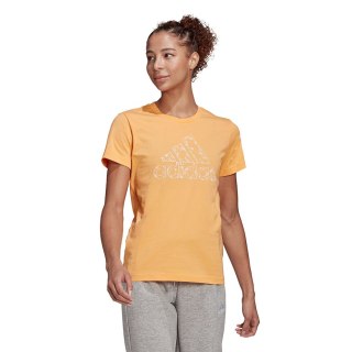 Koszulka damska adidas Outlined Floral Graphic T-Shirt żółta GL1030 Adidas