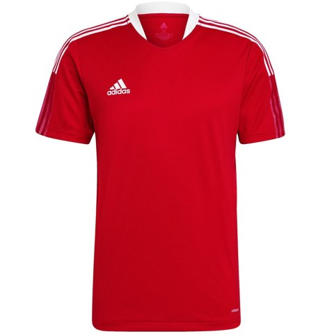 Koszulka męska adidas Tiro 21 Training Jersey czerwona GM7588 Adidas teamwear