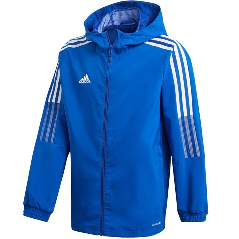 Kurtka dla dzieci adidas Tiro 21 Windbreaker Youth niebieska GP4978 Adidas teamwear Kurtka dla dzieci adidas Tiro 21 Windbreaker Youth niebieska GP4978 Adidas teamwear