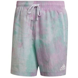 Spodenki męskie adidas Essentials Short fioletowo-zielone GL0065 Adidas