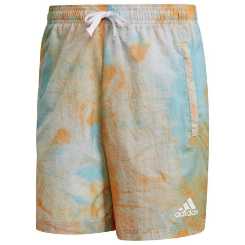 Spodenki męskie adidas Essentials Short pomarańczowo-zielone GK9620 Adidas Spodenki męskie adidas Essentials Short pomarańczowo-zielone GK9620 Adidas