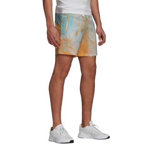 Spodenki męskie adidas Essentials Short pomarańczowo-zielone GK9620 Adidas Spodenki męskie adidas Essentials Short pomarańczowo-zielone GK9620 Adidas