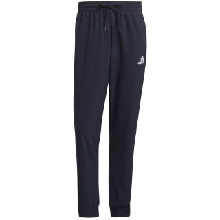 Spodnie męskie adidas Essentials Tapered Cuff 3 Stripes Pants granatowe GK8981 Adidas