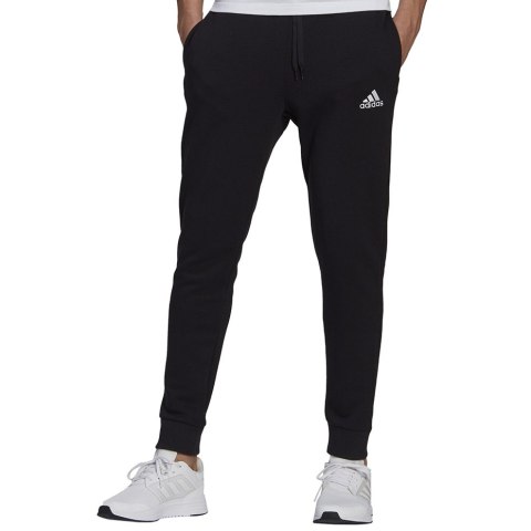 Spodnie męskie adidas Essentials Tapered Cuff Pants czarne GK9268 Adidas Spodnie męskie adidas Essentials Tapered Cuff Pants czarne GK9268 Adidas