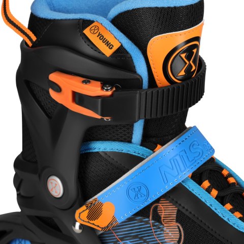 NA13808 ŁYŻWOROLKI COSMO NIEBIESKIE ROZM. L(38-41) NILS EXTREME NILS EXTREME