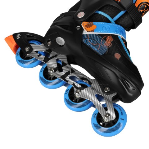 NA13808 ŁYŻWOROLKI COSMO NIEBIESKIE ROZM. L(38-41) NILS EXTREME NILS EXTREME