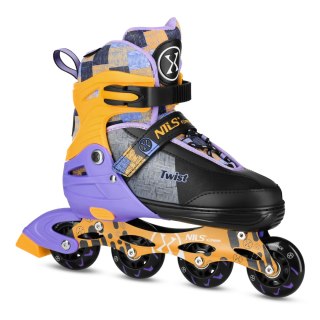 NA13810 ŁYŻWOROLKI TWIST ŻÓŁTE ROZM. S(31-34) NILS EXTREME NILS EXTREME