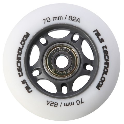 PU 70x24 82A BIAŁE MATOWE (4 szt.) + ABEC-9 (8 szt.) ZESTAW NILS EXTREME NILS EXTREME