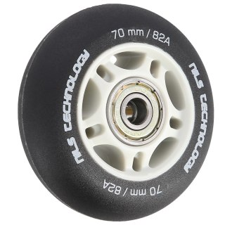 PU 70x24 82A CZARNE MATOWE (4 szt.) + ABEC-9 (8 szt.) ZESTAW NILS EXTREME NILS EXTREME