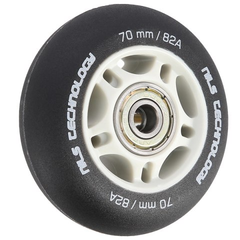 PU 70x24 82A CZARNE MATOWE (4 szt.) + ABEC-9 (8 szt.) ZESTAW NILS EXTREME NILS EXTREME