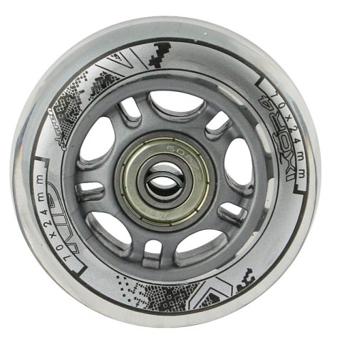 PU 70x24 82A PRZEZROCZYSTE (4 szt.) + ABEC-7 (8 szt.) ZESTAW NILS EXTREME NILS EXTREME