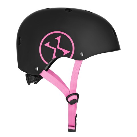 MTW001-1 KASK CZARNO-RÓŻOWY ROZM. L(58-61CM) NILS EXTREME NILS EXTREME