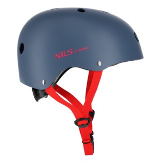 MTW001-1 KASK SZARO-CZERWONY ROZM. L(58-61CM) NILS EXTREME NILS EXTREME