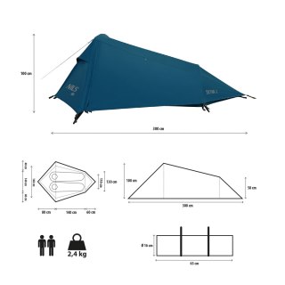 NC2502 NAMIOT ULTRA LIGHT SKYAIR 2 NIEBIESKI NILS CAMP NILS CAMP