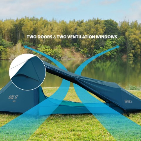 NC2502 NAMIOT ULTRA LIGHT SKYAIR 2 NIEBIESKI NILS CAMP NILS CAMP