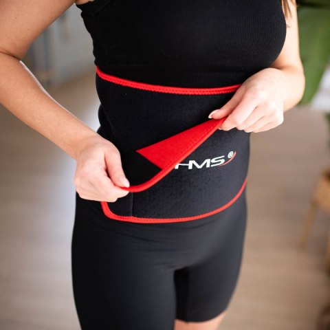 BR163 PAS NA BRZUCH WYSZCZUPLAJĄCY BLACK-RED ONE SIZE HMS HMS