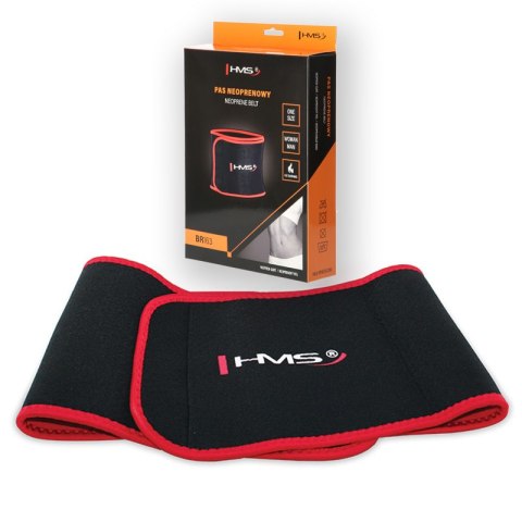 BR163 PAS NA BRZUCH WYSZCZUPLAJĄCY BLACK-RED ONE SIZE HMS HMS