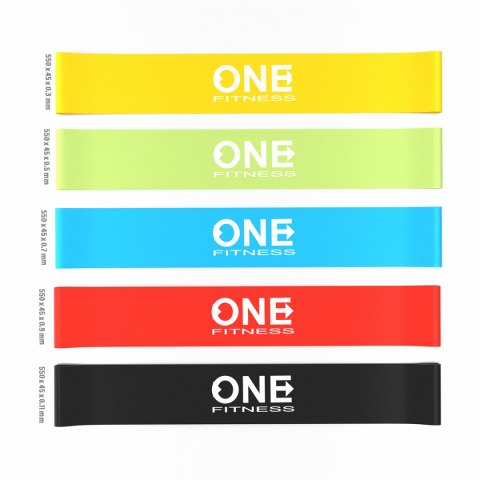 PBF SET05 SLIM ZESTAW GUM DO ĆWICZEŃ ONE FITNESS ONE FITNESS