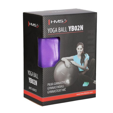 YB02 NEW 65CM PURPLE ANTI-BURST PIŁKA GIMNASTYCZNA HMS HMS