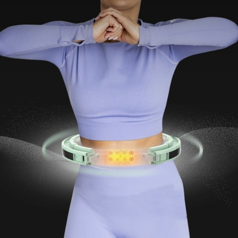 HHM13 HULA HOP GREEN Z MAGNESAMI I OBCIĄŻNIKIEM + LICZNIK HMS HMS